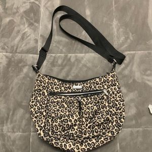 Baggallini -Cheetah print, nylon crossbody bag